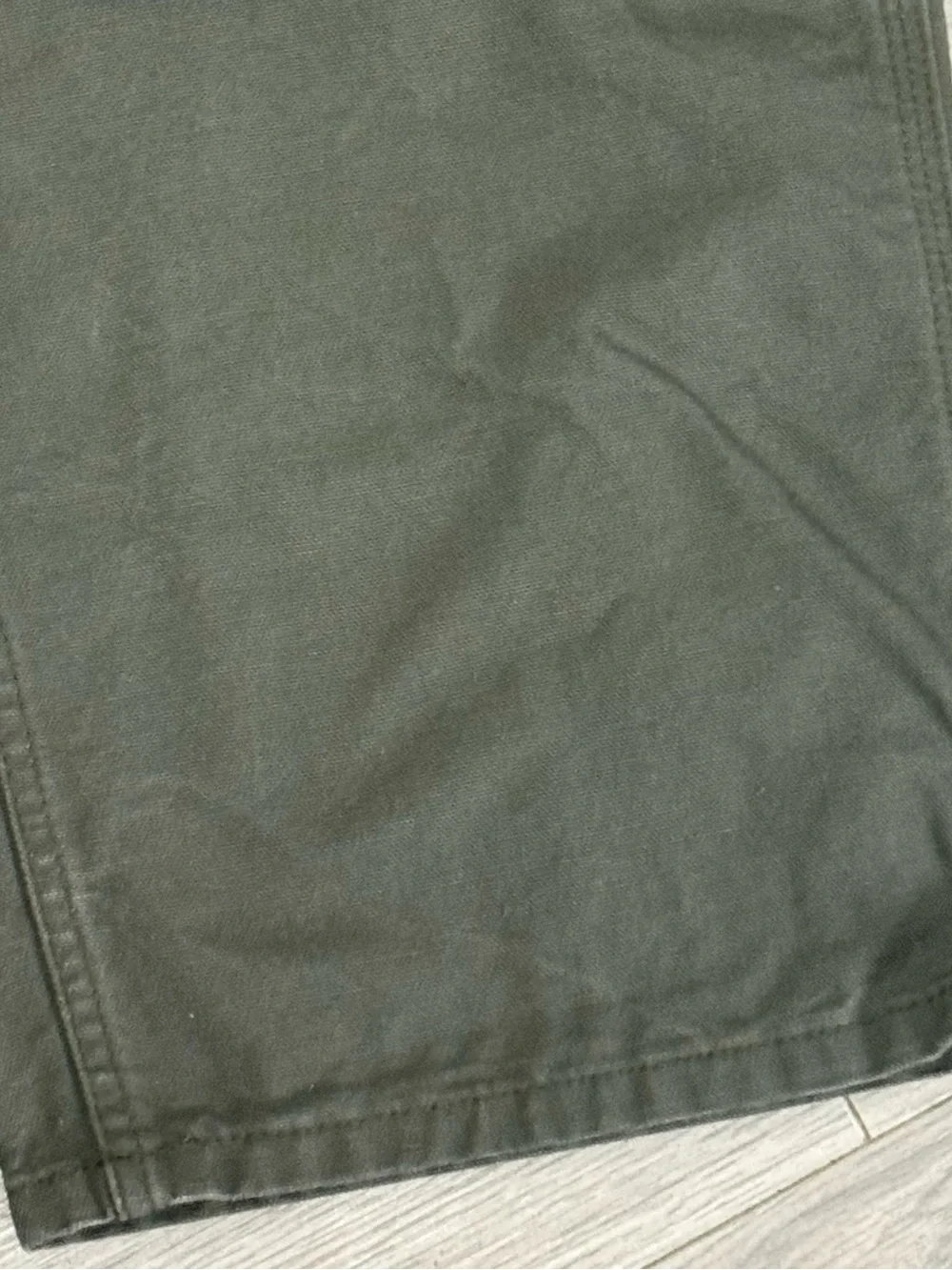 Carhartt Carpenter Khaki Green Straight-Leg Work Pants 42x32